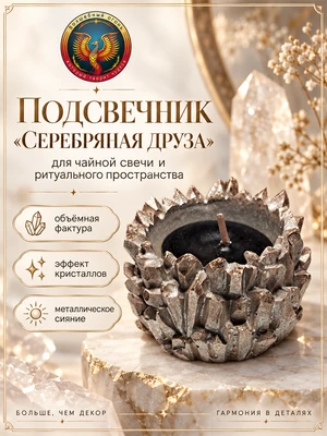 Подсвечник Серебряная друза 8235