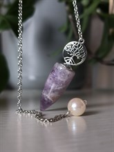 Маятник Пуля древо Аметист камень серьезных, надежных отношений, верности и любви